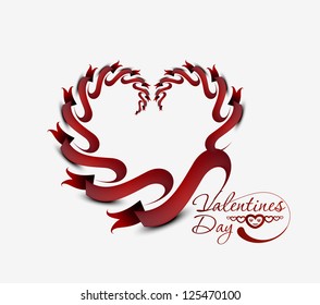 Abstract valentines day hearts, eps10 vector