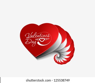 Abstract valentines day hearts, eps10 vector