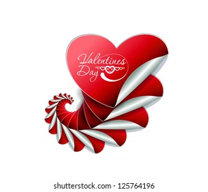 Abstract valentines day hearts, eps10 vector