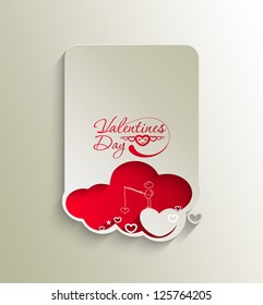 Abstract valentines day hearts, eps10 vector