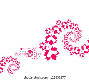 Abstract valentines day hearts, eps10 vector