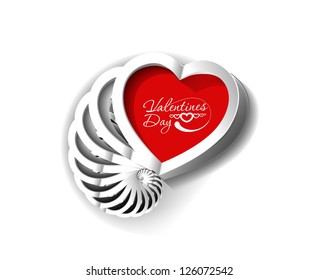 Abstract valentines day hearts, eps10 vector
