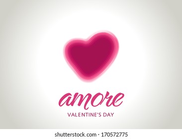 Abstract valentines day hearts, eps10 vector