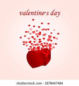 Abstract valentine's day image - vector image