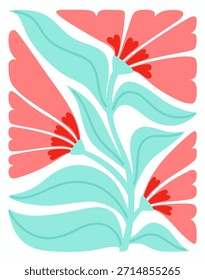 Afiche Abstractas del día de San Valentín. Diseño dibujado a mano para Anuncios, Fondos de pantalla y tarjetas.