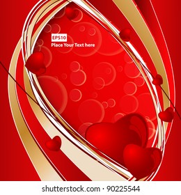 abstract valentine's day vector background. Eps10