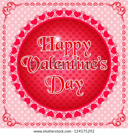 Abstract Valentine's day vector design / Modern Valentine's day pattern vector design