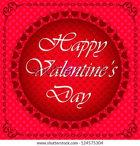 Abstract Valentine's day vector design / Modern Valentine's day pattern vector design