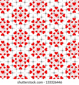 abstract Valentines day vector pattern background