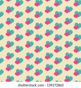 abstract Valentines day vector pattern background