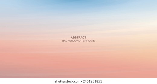 Abstract vanilla sky background vector illustration. Sunset background.