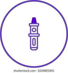 Abstract Vape Device Icon: Modern Design for Technology and Lifestyle Illustrations
