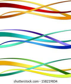 Abstract varicolored lines