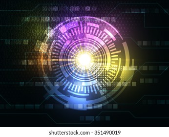 Abstract varicolored vector hi speed internet technology background
