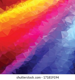 Abstract varicoloured background polygonal. Modern Design