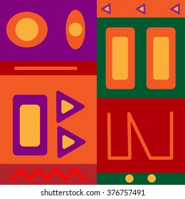 Abstract varicoloured seamless pattern.Picture based on a Kenya.