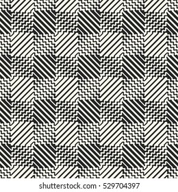Abstract variegated checked background. Seamless pattern.