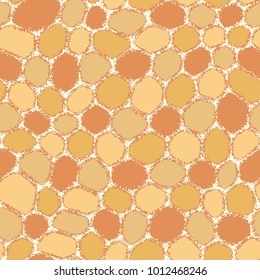 Abstract Variegated Honeycomb Textured Pattern