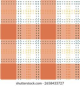 Abstrato variegado MULTI dobby verificado fundo texturizado lavado. Padrão contínuo no plano de fundo laranja.