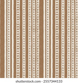 Abstract variegated MULTI dobby stripe washed textured background. Seamless pattern on dark BEIGE background.