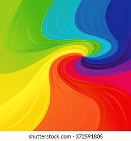 Abstract variegated pattern with multicolour swirl zones, vector illustration