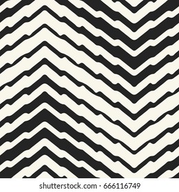 Abstract variegated striped chevron textured background. Seamless pattern.