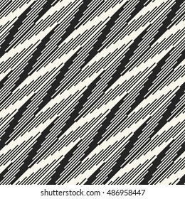 Abstract variegated zigzag motif textured background. Seamless pattern.