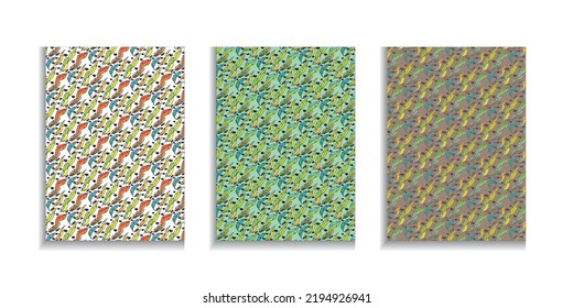 Abstract various colorful isolated feather.