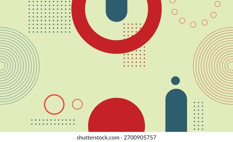 Abstractas varias Formas, círculo y líneas de fondo colorido para el Anuncio, cartel, diseño de Fondo de pantalla
