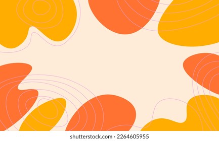 Abstract various shapes and lines background. Abstract contemporary modern trendy vector.