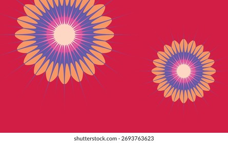 abstrato várias formas fundo vermelho para design