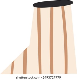 Abstrakte Vase für Blumen Vektorillustration
