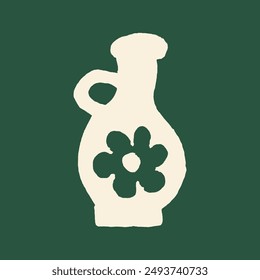 abstract vase shape trendy illustration