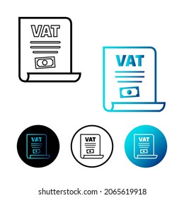 Abstract Vat Icon Illustration  Modern Design