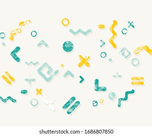 Abstract vecto template design with geometric simple shapes.