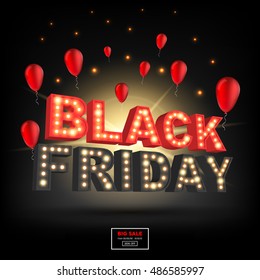 Abstract vector 2016 Black Friday inscription. For creative art design, list, page, mockup theme style, banner, concept idea, gift cover, sale booklet, print, deal flyer, blank, card, ad, sign, sheet