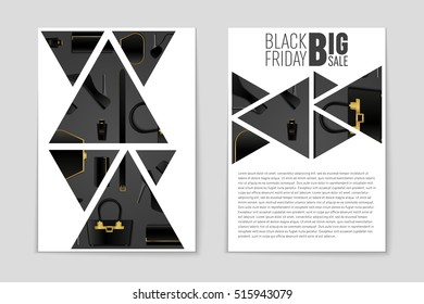 Abstract vector 2016 Black Friday layout background. For creative art design, list, page, mockup theme style, banner, concept idea, cover, sale booklet, print, deal flyer, blank, card, ad, sign, sheet
