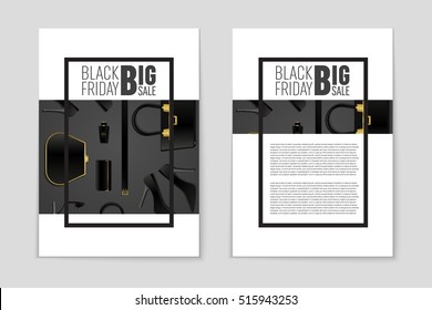 Abstract vector 2016 Black Friday layout background. For creative art design, list, page, mockup theme style, banner, concept idea, cover, sale booklet, print, deal flyer, blank, card, ad, sign, sheet
