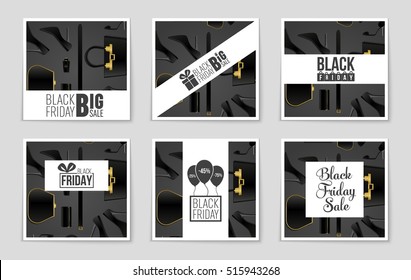Abstract vector 2016 Black Friday layout background. For creative art design, list, page, mockup theme style, banner, concept idea, cover, sale booklet, print, deal flyer, blank, card, ad, sign, sheet
