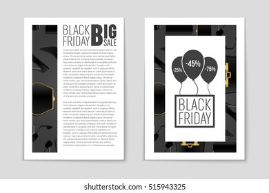 Abstract vector 2016 Black Friday layout background. For creative art design, list, page, mockup theme style, banner, concept idea, cover, sale booklet, print, deal flyer, blank, card, ad, sign, sheet