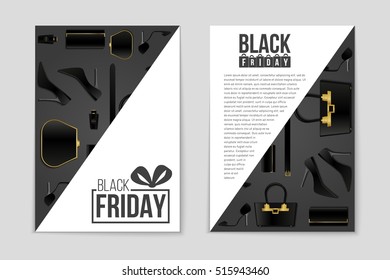 Abstract vector 2016 Black Friday layout background. For creative art design, list, page, mockup theme style, banner, concept idea, cover, sale booklet, print, deal flyer, blank, card, ad, sign, sheet