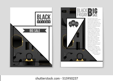 Abstract vector 2016 Black Friday layout background. For creative art design, list, page, mockup theme style, banner, concept idea, cover, sale booklet, print, deal flyer, blank, card, ad, sign, sheet