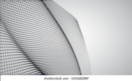 abstract vector 3d background with bends and wave