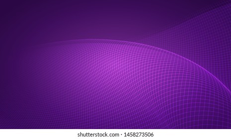 abstract vector 3d background with bends and wave