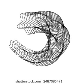 Abstract vector 3D geometric shape forming a seamless grid pattern for cutting-edge design concepts.