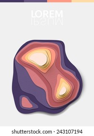 abstract vector 3d shapes