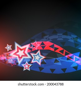 abstract vector 4th of july background