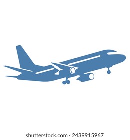 Abstract Vector Airplane or Aeroplane Icon Design Template