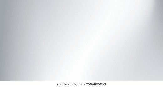 Abstract vector aluminum grey sheet with reflection. Platinum and titanium abstract cold illustration