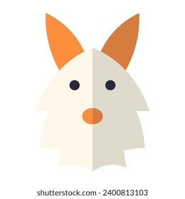 Abstract vector animal icon on white background